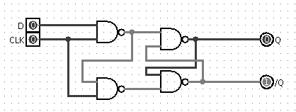 Рис 8. Схема D-триггера Рис 8. Схема D-триггера