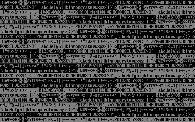 SDL-окно с симуляцией видеоадаптера